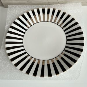 JASPER CONRAN PLATINUM ACCENT SALAD PLATE 9" STRIPED.